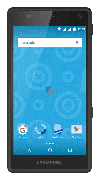 FairPhone 2 Mobile Frontview In Black Color