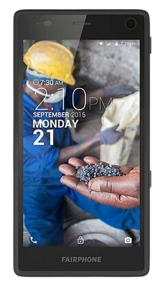 FairPhone 2 Smartphone Frontview In Black Color